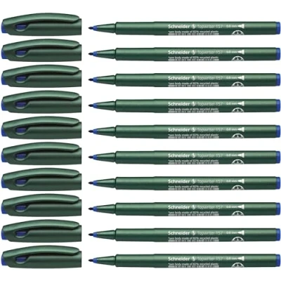 Imagen de Schneider Topwriter 157 Rotulador (10 unidades, 0,8 mm), color azul