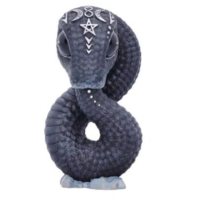 Imagen de Nemesis Now Cult Cuties Ouroboros Snake 9,6 cm, Resina, Negro, Figura de Serpiente Oculta, aterradoramente Adorable, Regalo Serpiente, Fundido en la Mejor