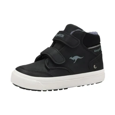 Imagen de KangaROOS KAVU Primo V, Zapatillas Unisex niños, Jet Black/Steel Grey, 22 EU
