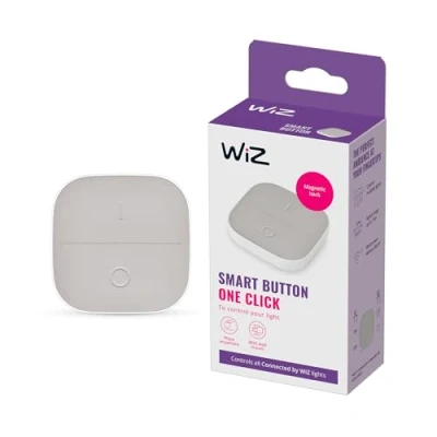 Imagen de WiZ Botón inteligente Smart Button portátil WiFi, con tecnología SpaceSense y compatible Alexa Google Home