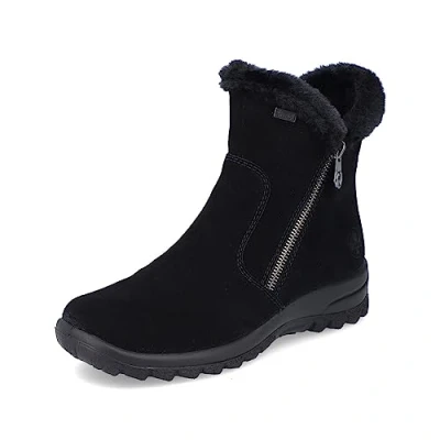 Imagen de Rieker Mujer Botas L7162, señora de Invierno,Repelente,riekerTEX,Botas Invierno,Botas Piel,Forradas,Calientes,Negro (Schwarz / 00),38 EU 5 UK
