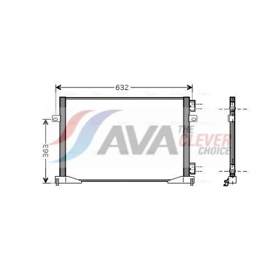 Imagen de PRASCO RTA5400 Condensador 15,5 Aluminio 545 R 134 A RENAULT: TRAFIC 2 Kasten, Bus, 2, OPEL: Vivaro Combi, Furgón