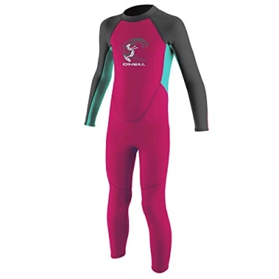 Imagen de O&#039;Neill Reactor II Cremallera Trasera Completa para niños pequeños Traje de Neopreno, Infantil, Berry/Light Aqua/Graphite, 2