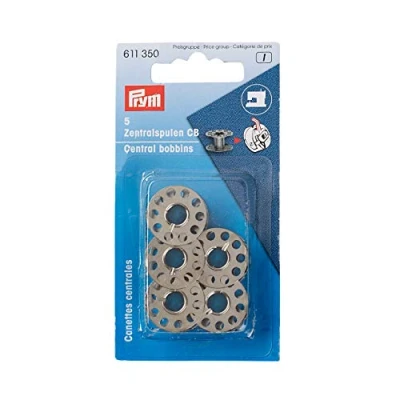 Imagen de Prym Bobinas Metálicas, Metal, Plata, Ø 20,5mm Altura 11,7 mm, 5 Piezas