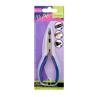 Imagen de Vaessen Creative Alicates 3 en 1 con Funciones para Hacer Joyas y proyectos de Bricolaje, Acero aleado, Azul, 13 x 5 cm