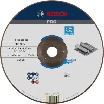 Imagen de Bosch 2 608 600 225 Disco de corte acodado Expert for Metal A 30 S BF, 230 mm, 2,5 mm (pack 1)