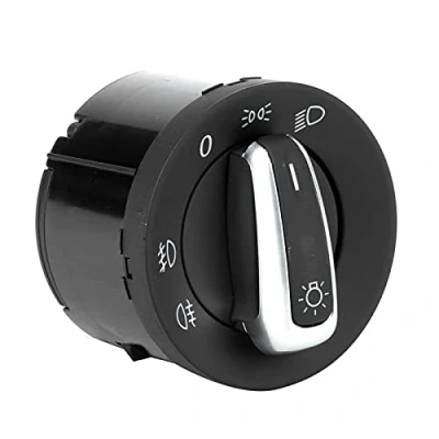 Imagen de interruptor de perilla faro, control faro ABS 5ND941431A apto para Touran 2003 2010, Caddy 2004 2008 accesorio
