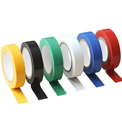 Imagen de ytorgr 6 Colores Cinta Adhesiva Aislante, Eléctrica, Rollos de Aislante PVC 16 mm, Longitud total 15 m para Proyectos Cableado y Reparaciones