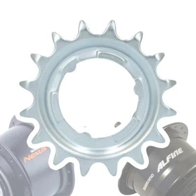 Imagen de F26 Shimano Bicicleta Nexus/Alfine engranajes ejes desgaste pieza mantenimiento intercambio bujes piñón de repuesto (plata 16 dientes)