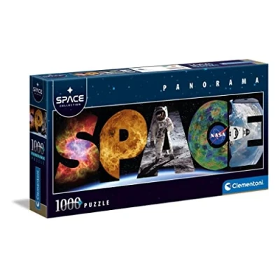 Imagen de Clementoni 39638 Puzzle Panorama Space colección Adultos 1000 Piezas, panorámico, Espacio, Planetas Made in Italy,