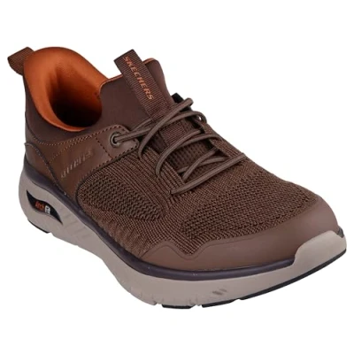 Imagen de Skechers Arch Fit Crosser Emeric Tenis para hombre, Marrón, 41 EU