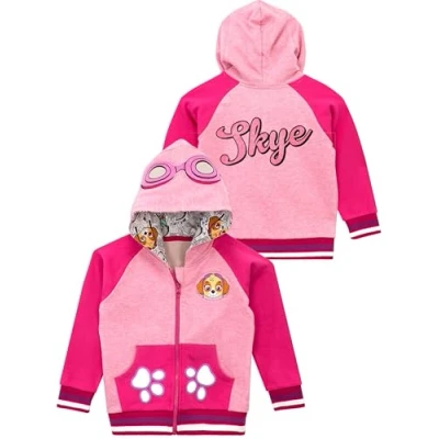 Imagen de Paw Patrol Sudadera Niña Sudaderas Cremallera Skye Hoodie Patrulla Canina para Ninos Rosa 3 4 Años