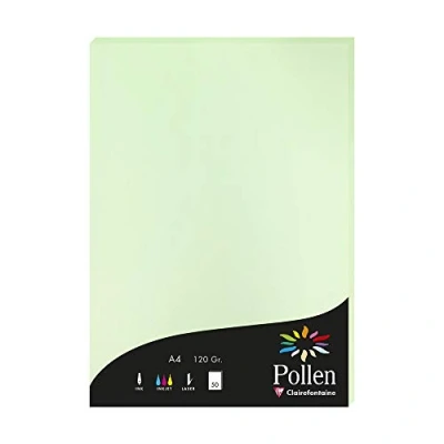 Imagen de Clairefontaine Pollen Papel de calco, 21 x 29,7 cm, color verde