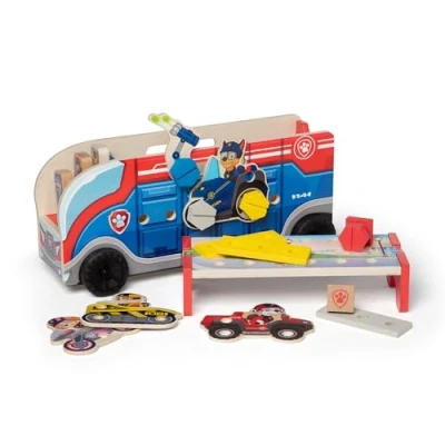 Imagen de Melissa &amp; Doug PAW Patrol, Vehículo de misiones Patrulla Canina, Incluye un camión madera y muchos accesorios, Juego creativo, Juguetes desarollo madera, Regalo para niños niñas 3+ años