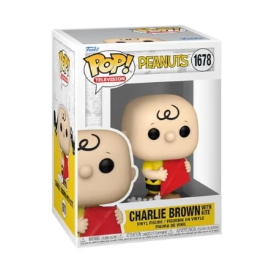 Imagen de Funko Pop! Animation: Peanuts Charlie Brown CB with Kite Classic Figura de Vinilo Coleccionable Idea Regalo Mercancia Oficial Juguetes para Niños y Adultos Cartoons Fans