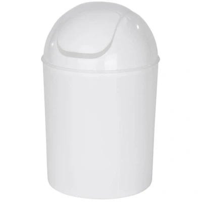 Imagen de Wenko Cubo con Tapa oscilante Economic Blanco 6 l