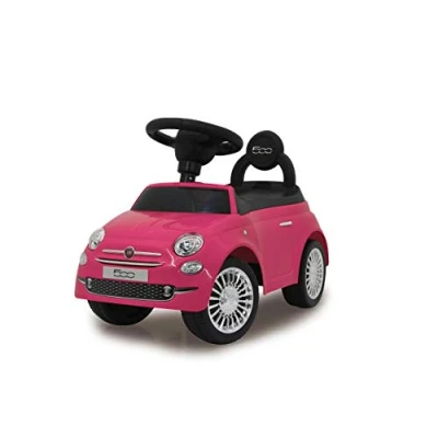 Imagen de Jamara 460436 Correpasillo Fiat 500 fucsia Antivuelco, Sonidos, Claxon, Manilla, Maletero, Aspecto auténtico, color rosa (460436) , color/modelo surtido
