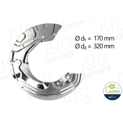 Imagen de AIC 55739 Chapa Protectora de Disco Freno Eje delantero, derecha BMW: 3 Coupé, Touring, 2 Coupé