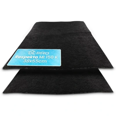 Imagen de DL pro 2 alfombrillas de filtro carbón activado, carbón, 38 x 55 cm, recortables, universales, para campana extractora