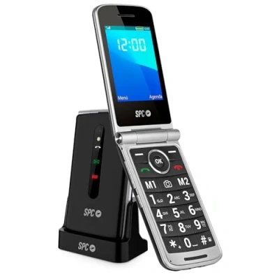 Imagen de Móvil SPC Prince 4G, Negro, 64 MB + 128 MB, 1600 mAh, USB C, Bluetooth, Botón SOS, Linterna, Teclas grandes, Radio FM