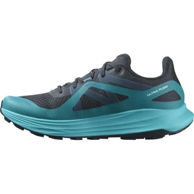 Imagen de Salomon Ultra FLOW Zapatillas de trail running, Hombre, Talla: 49 1/3, Carbon/tahitian tide/deep dive Zapatos