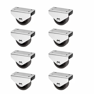 Imagen de SOTECH Juego de 8 Ruedas cajón PASSAU (Ø 40 mm, para montaje en subestructura, gris oscuro) Rueda fija Ideal cajas cama y cajones suelo