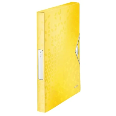 Imagen de Leitz Carpeta de Proyectos, Capacidad para 250 Hojas A4, Cierre Elástico, Plástico Flexible, Amarillo, Gama WOW, 46290016