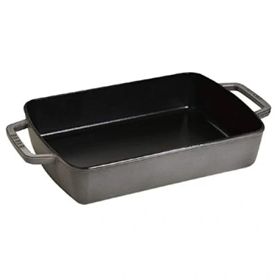 Imagen de Staub Fuente Horno 30X20 Rectangular, Hierro Fundido, Gris Grafito, 30 x 20 cm