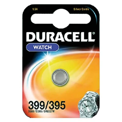 Imagen de 3 x Duracell 399/395 SR927 con óxido de plata (3 blísters 1 batería) pilas