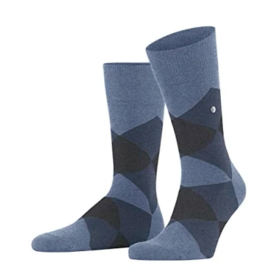 Imagen de Burlington Clyde M SO algodón estampado 1 par, Calcetines Hombre, Azul (Light Jeans 6662) nuevo ecológico, 40 46