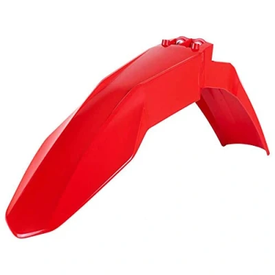 Imagen de POLISPORT 8557100003 Guardabarros delantero réplica OEM fabricado en plástico brillante duradero y resistente compatible con motocicletas GAS color rojo