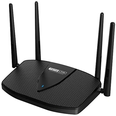 Imagen de Totolink X5000R Router WiFi 6 WLAN AX1800 Dual Band 2.4 GHz y 5 (WPA3, MU MIMO, OPENWRT, OFDMA, IPv6, QoS, 4X Gigabit LAN Port, con 4 Antenas Exteriores, Ethernet)