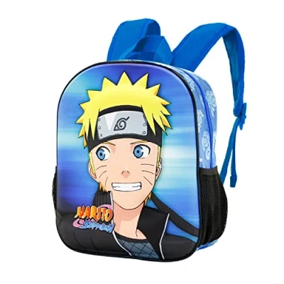 Imagen de Naruto Mochila 3D Pequeña, 26 x 31 cm, Capacidad 8.5 L, Azul Watching