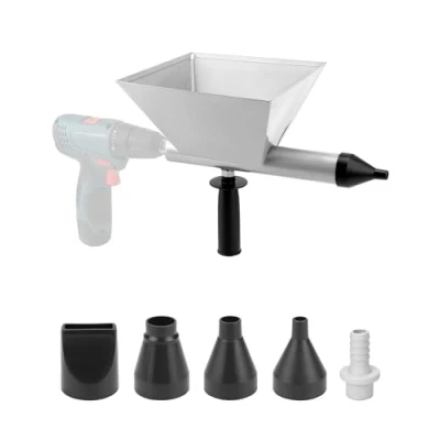 Imagen de QWORK® Pistola de mortero eléctrica, Rociador con 4 boquillas reemplazables (todo metal)