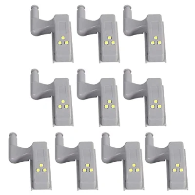 Imagen de Luz LED con Sensor de Bisagra,10 Piezas Inducción Táctil Inteligente para Armarios Noche