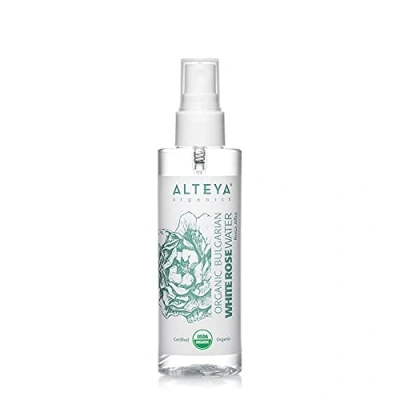 Imagen de Alteya Organics agua de Rosas Blancas en Espray 100 ml 100% Certificada Orgánica por el USDA, auténtica flores rosa alba pura y natural destilada