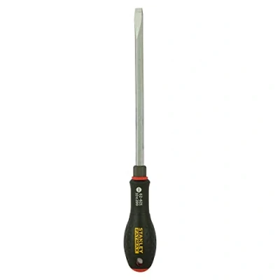 Imagen de Stanley FMHT0 62621 Destornillador FatMax Plano Mecánico 10 mm x 200 con Tuerca Hexagonal para Llave Fija, Multicolor