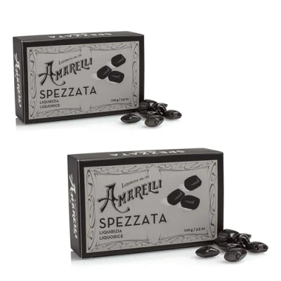 Imagen de Amarelli Regaliz Spezzata Puro Sin Aromas En Trozos Irregulares 2x100 gr