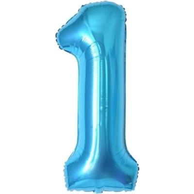 Imagen de Globos de Cumpleãnos 1 Azul,101 CM Globo Numeros Gigantes Grandes Decoracion,Globo Numero 1,Globos Niño Niña Adultos,Vuelan con Helio…