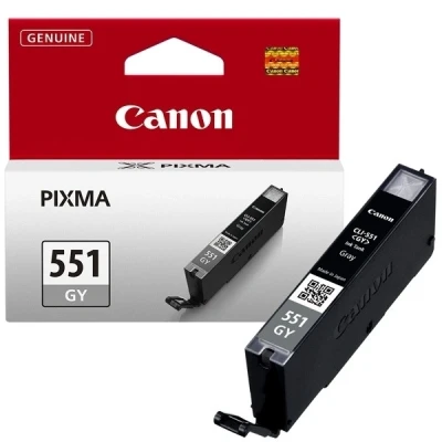 Imagen de Canon CLI 551 GY Cartucho de tinta original Gris para Impresora Inyeccion Pixma MG6350 MG7150 MG7550 IiP8750