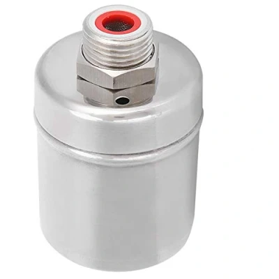 Imagen de válvula de flotador agua automática 1/2 pulgada, control nivel agua, bola flotante acero inoxidable para tanques torres, piscinas