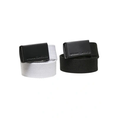 Imagen de Urban Classics 2 PACK Cinturón para niños, Talla: One Size, Black white