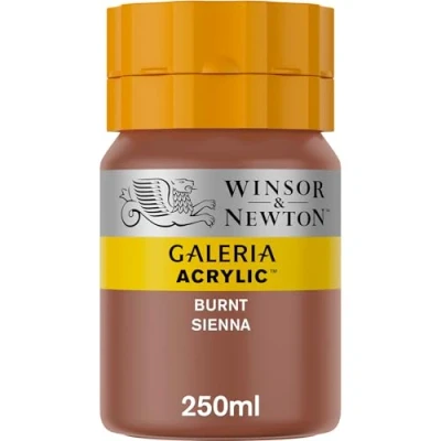 Imagen de Winsor &amp; Newton Galería Pintura Acrílica, Marrón (Burnt Sienna), 250 ml,