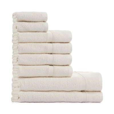 Imagen de Tuiste Juego de toallas lujo 8 piezas, 100 algodón ultra suaves y muy absorbentes secado rápido para baño, 2 4 paños (8 piezas