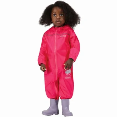 Imagen de Regatta Puddle IV, Traje Impermeable, Unisex niños, Rosado (Jem), 104 EU