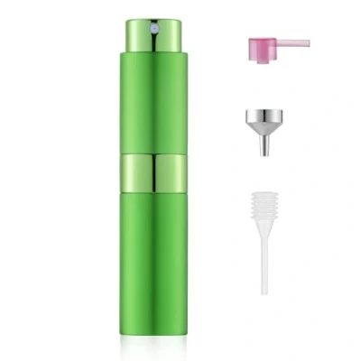 Imagen de Toureal Vaporizador de perfume recargable vacío 8 ml, botella viaje para hombres y mujeres, viajes (verde)