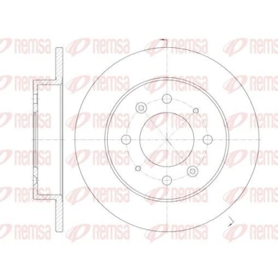 Imagen de REMSA 6874.00 Disco de freno Eje trasero 258, 258 10 4 macizo KIA: Cerato Hatchback, Berlina