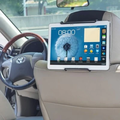 Imagen de TFY Soporte Universal de Tablets para reposacabezas Coche con ángulo Ajustable, iPad 10th, Mini, Air, Pro, Galaxy Tab S8, A y más
