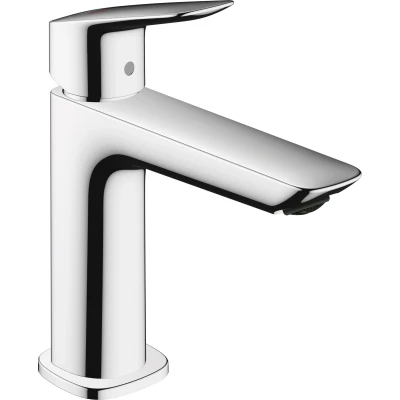 Imagen de hansgrohe Logis Grifo monomando de lavabo 110 Fine CoolStart, con vaciador automático, cromo, 71254000