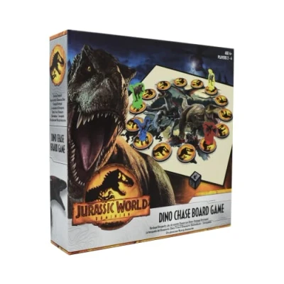 Imagen de Cartamundi Jurassic World Juego de Mesa persecución Dinosaurios, emocionante Dinosaurios para familias 2 a 4 Jugadores, Gran Regalo niños Partir años